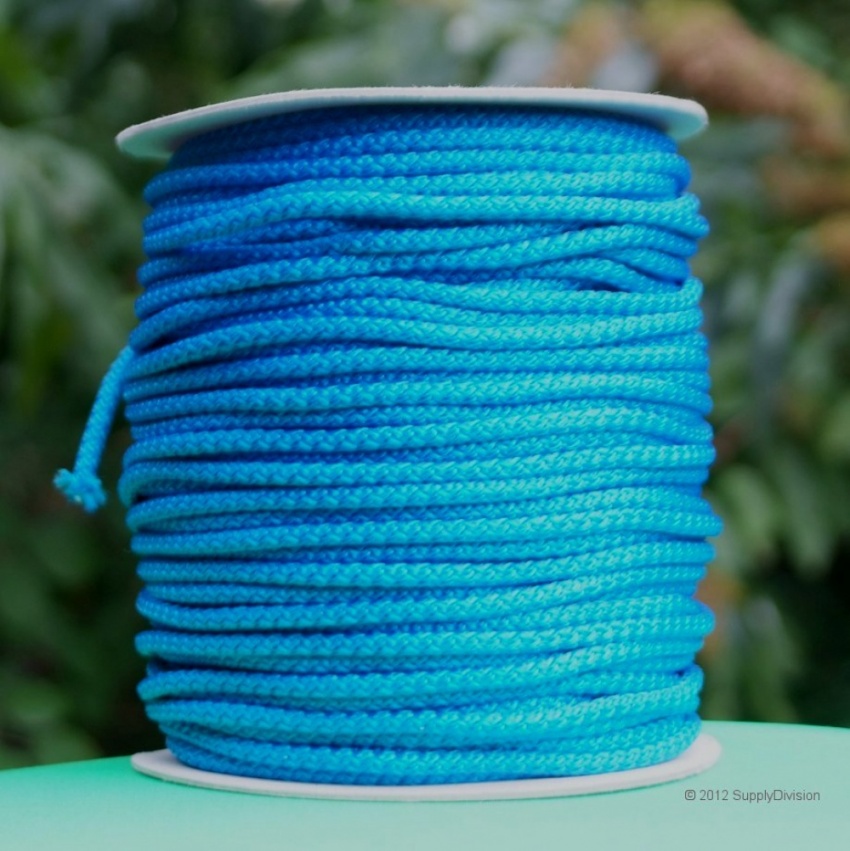 B424B Royal Blue 6mm Polypropylene cord 100m reel